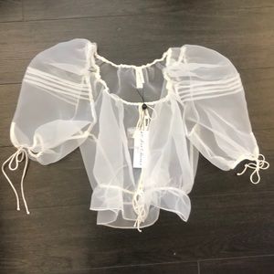 NWT For Love and Lemons voile top